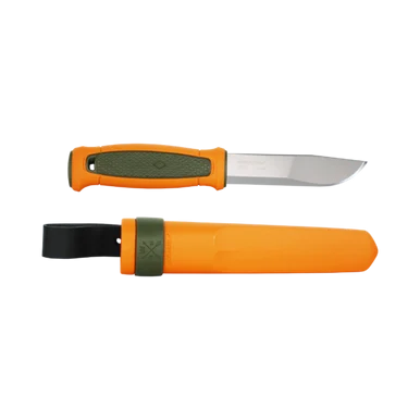 Mora Kansbol Hunting - Burnt Orange/Olive Green TPE (4.3" SS) 14236