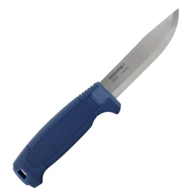 Mora Kniv Amberg (S) Fixed Blade Knife 4.29" 12C27 Stainless Steel Scandi Grind Blue 14743
