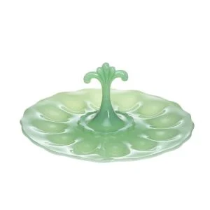 Mosser Glass Anna Egg Plate | Jade