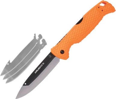 Muddy Swap Replace-A-Blade Knife - Orange (3 Replaceable Blades) CS-FL-35RB-3Z