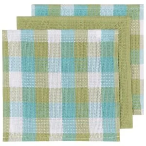Now Designs by Danica Check Dishcloths (Set of 3) | Leaf