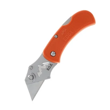 Outdoor Edge Knives B.O.A. Folding Utility Knife Orange 1in Razor Blade OEBOB10C