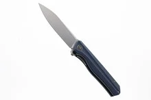 Petrified Fish Folding Knife Gray G10 Handle D2 Plain Edge Satin Finish PF-818-GAS