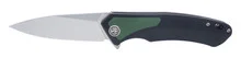 Petrified Fish Foldng Knife Black/Green G10 Handle D2 Plain Edge Stonewash Finish PF-838-GRW