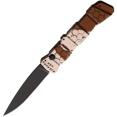 Piranha Auto 21-Tan Camo Alum ( 3.375" Black S30V ) PKCP21CT