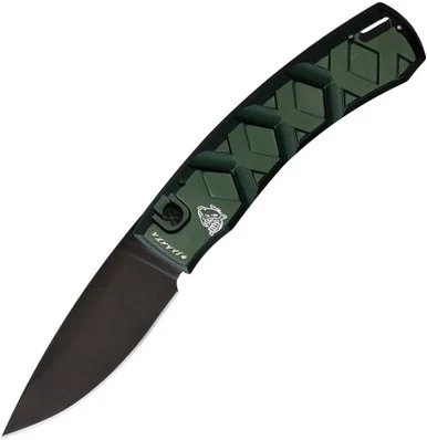 Piranha X - Green Alum (3.3" Black 154CM) PKCP14GT