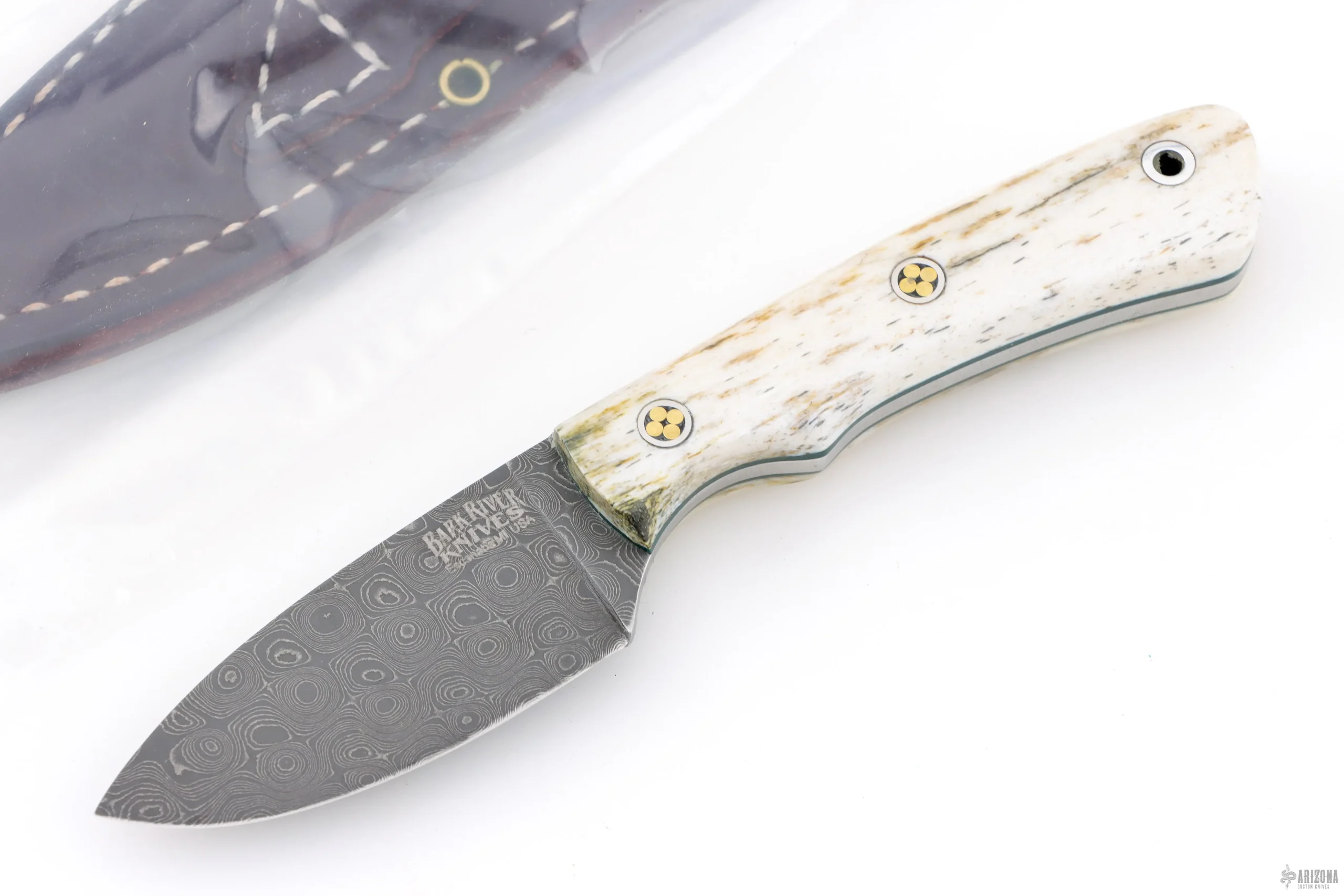 PSK EDC - Damascus and Giraffe Bone