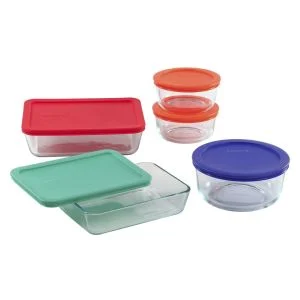 Pyrex 10-Piece Storage Set with Lids | Assorted