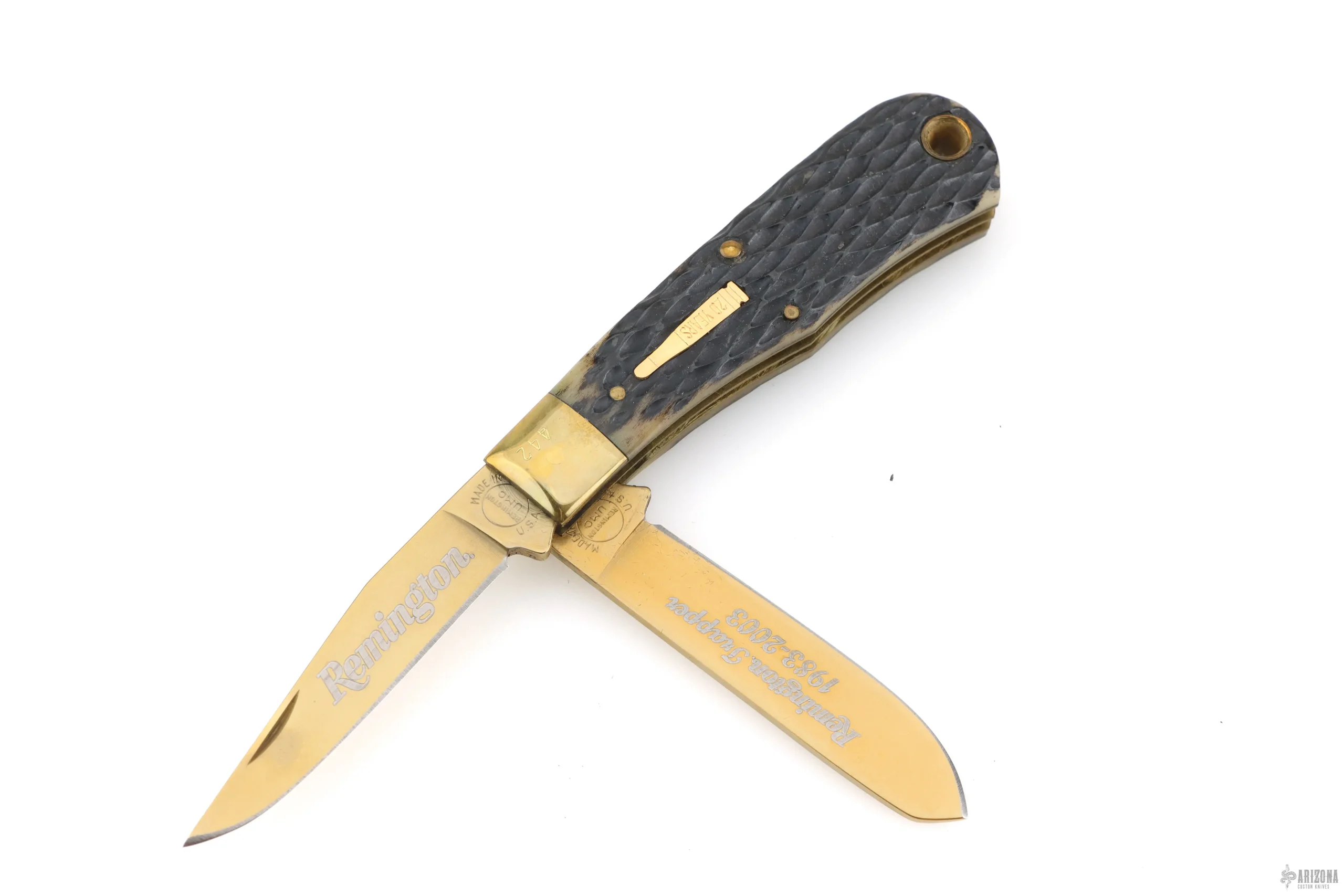 R1173 Baby Bullet Knife 1983-2023 Gold 20 Years #442
