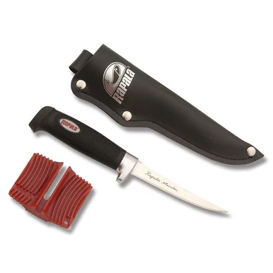 Rapala SoftGrip 4" Fillet Knife with Sharpener NM3022