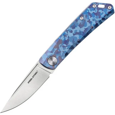 Real Steel Luna TC - Blue Camo Titanium (2.75" Bohler N690) RS7001TC04B