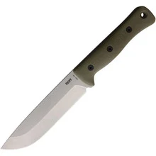 Reiff Knives F6 Leuku Survival Fixed Blade Knife OD Green G10 Handle Magnacut Plain Edge