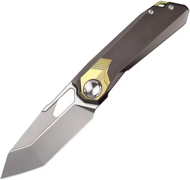 REMETTE Pergrine Falcon Grey Ti/Gold Accents (3.15" M390) RMTT1B