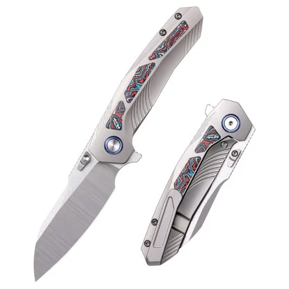 RemetteKestrel Titanium/Carbon Fiber Red/Blue (RTPO-B)