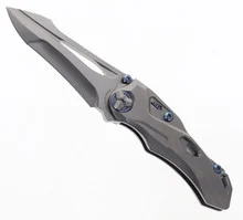 Rike Knife Athron Pocket Knife Dinosaur Skull Shaped Titanium Handle M390 Blade Steel