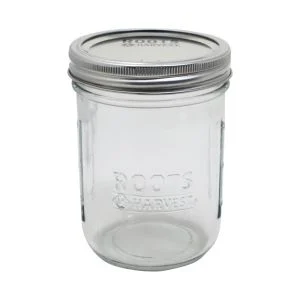 Roots & Harvest Pint Wide Mouth Canning Jars | Pack of 12