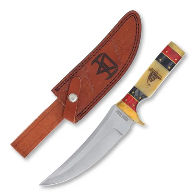Rough Ryder Black and Red Don't Tread On Me Skinner Fixed Blade Knife RR2398