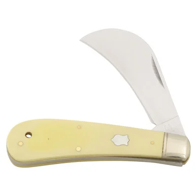 Rough Ryder Yellow Large Hawkbill Folding Knife RR861