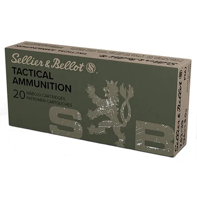 Sellier & Bellot Tactical 7.62x39mm Rifle Ammo 20 Rounds Brass Centerfire 124 Grain FMJ SB76239A