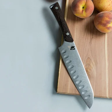 Shun Cutlery Kanso Hollow Ground Santoku - Wenge Wood(7" AUS10A) SWT0718