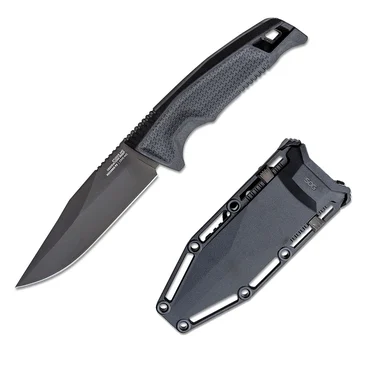 SOG Recondo FX Fixed Blade Black 4.61in Plain Clip Point Knife SOG17220157