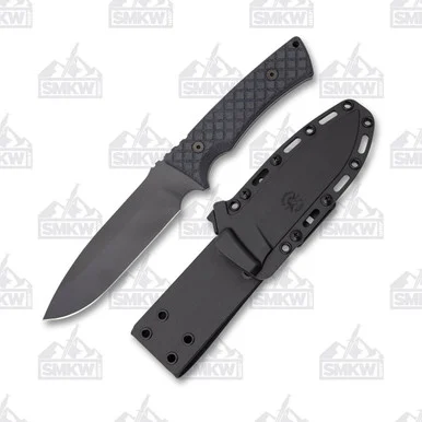 Spartan Blades Damysus Fixed Blade Knife 5.5in Plain Black Drop Point SBSL003BK