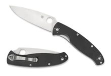 Spyderco Resilience Black G10 Handle Plain Edge Folding Knife C142GP 4.25" Blade C142GP