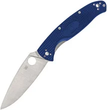 Spyderco Resilience Folding Knife Blue FRN Handle S35VN Plain Edge C142PBL