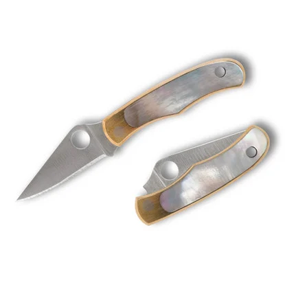 Spyderco Reveal 18 Bug Nickel Silver Abalone (C133AP)
