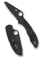 Spyderco Salt 2 Rush Proof Folding Knife Black FRN Handle Black Plain Edge C88PBBK2