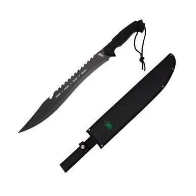 Tac Xtreme Guthook Machete 17.5in Plain Black Machete