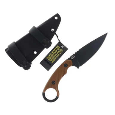 TOPS CUT 4.0 Fixed Blade Knife Tan Micarta TPCUT40