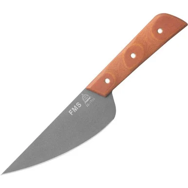 TOPS Frog Market Special - Tan Canvas Micarta (5.25" 1095) TPFMS502