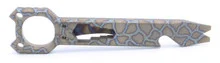 TwoSun Fire Titanium Camping Prybar Bottle Opener Multi Tool w/ Pocket Clip TS-EDC03-Ti-Fire