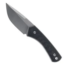 TwoSun Micro Fixed Blade Knife Carbon Fiber Handle M390 Drop Point Plain Edge TS265-M3