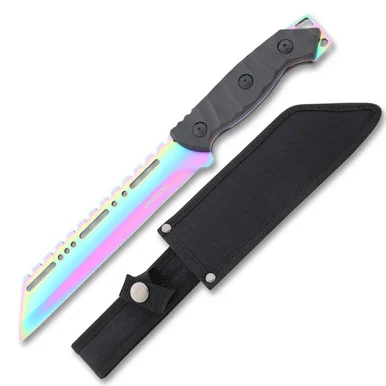 WarTech Rainbow 11in Fixed Blade Hunting Knife NTHWT231RW