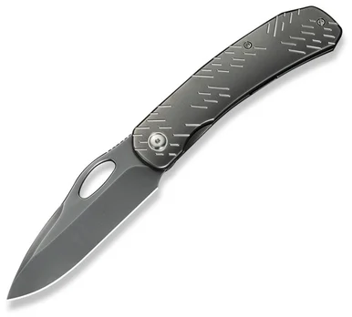 WE Inmate Flipper, Gray Ti/Satin Raindrop (3.7" CPM 20CV) WE23096B-4