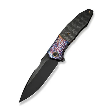 WE Knife Archeozoic - Flamed/Rose Titanium/CF (4" Bohler M390) WE23091-3