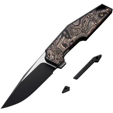 WE Knife OAO - Black/Copper Titanium (3.4" CPM-20CV) WE230012
