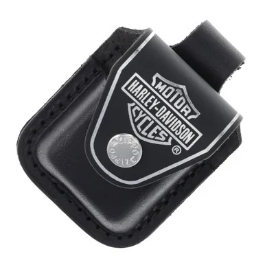 Zippo Harley-Davidson Black Leather Sheath ZPHDPBK