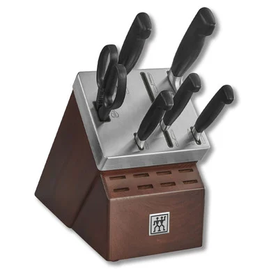 Zwilling Four Star 7-Piece Self-Sharpening Kitchen Knife Block Set 1012538